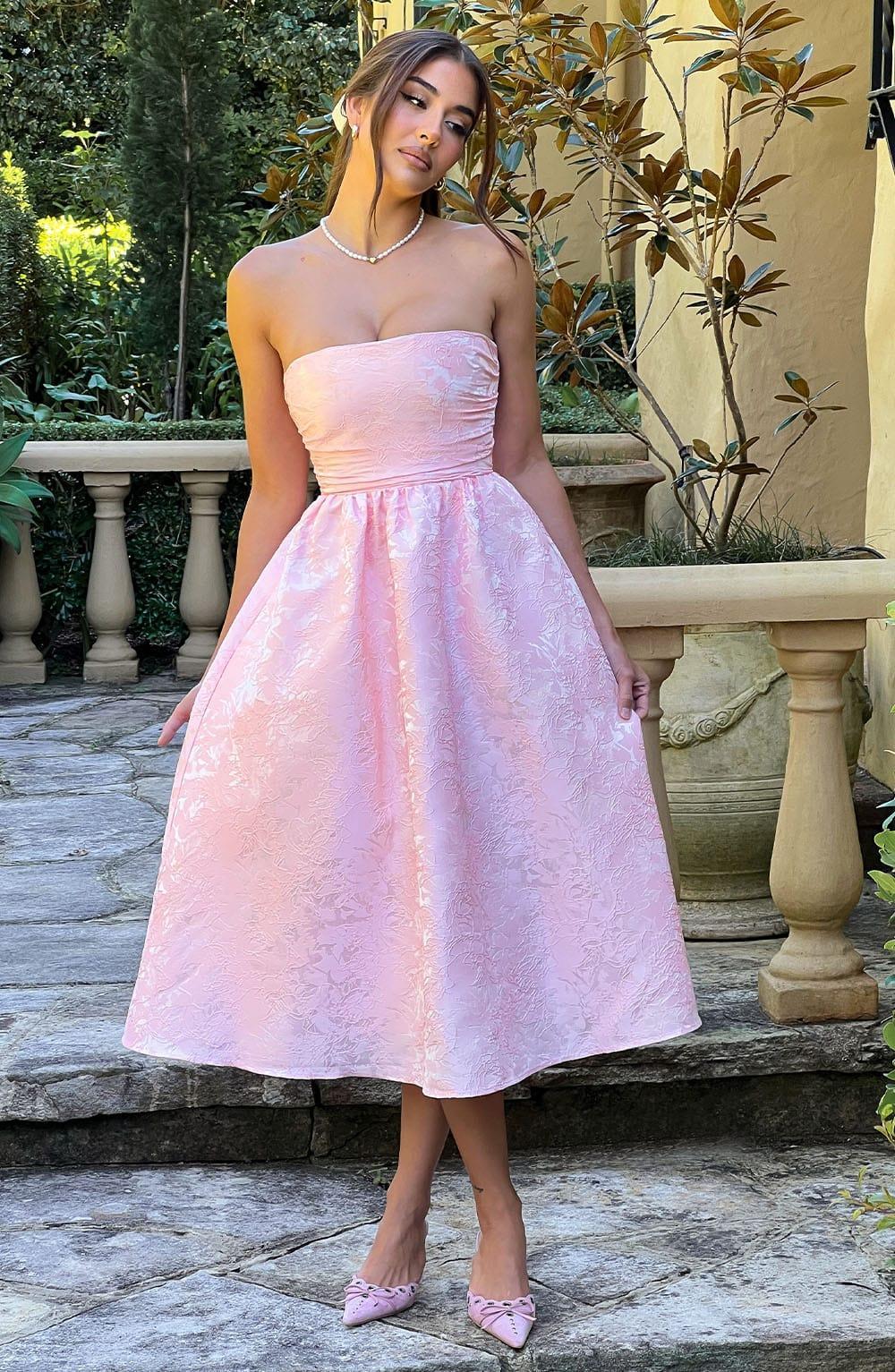 Saoirse Midi Dress - Blush Product Image
