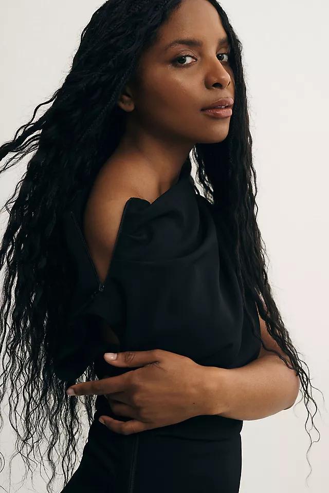 The Maya Ruched Cowl-Neck Dress Product Image