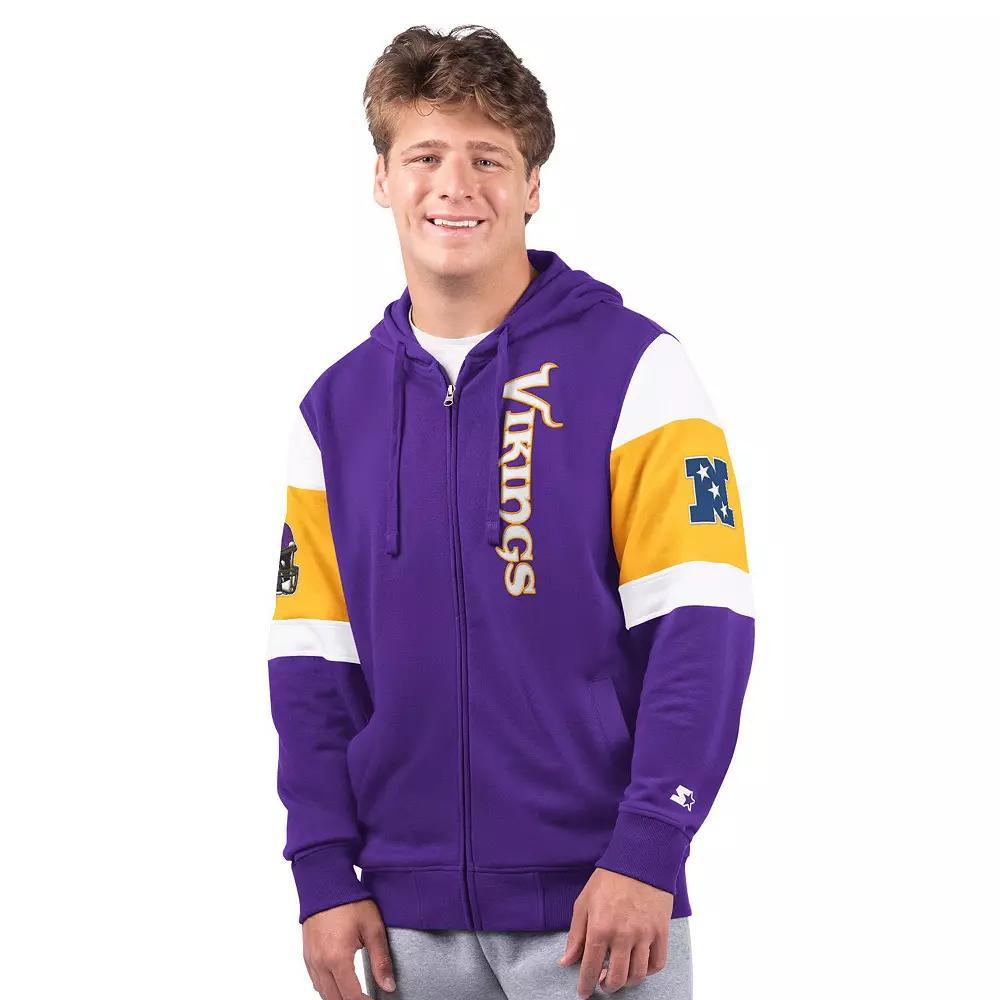 Men's Starter Purple Minnesota Vikings Extreme Full-Zip Hoodie, Size: Medium Product Image