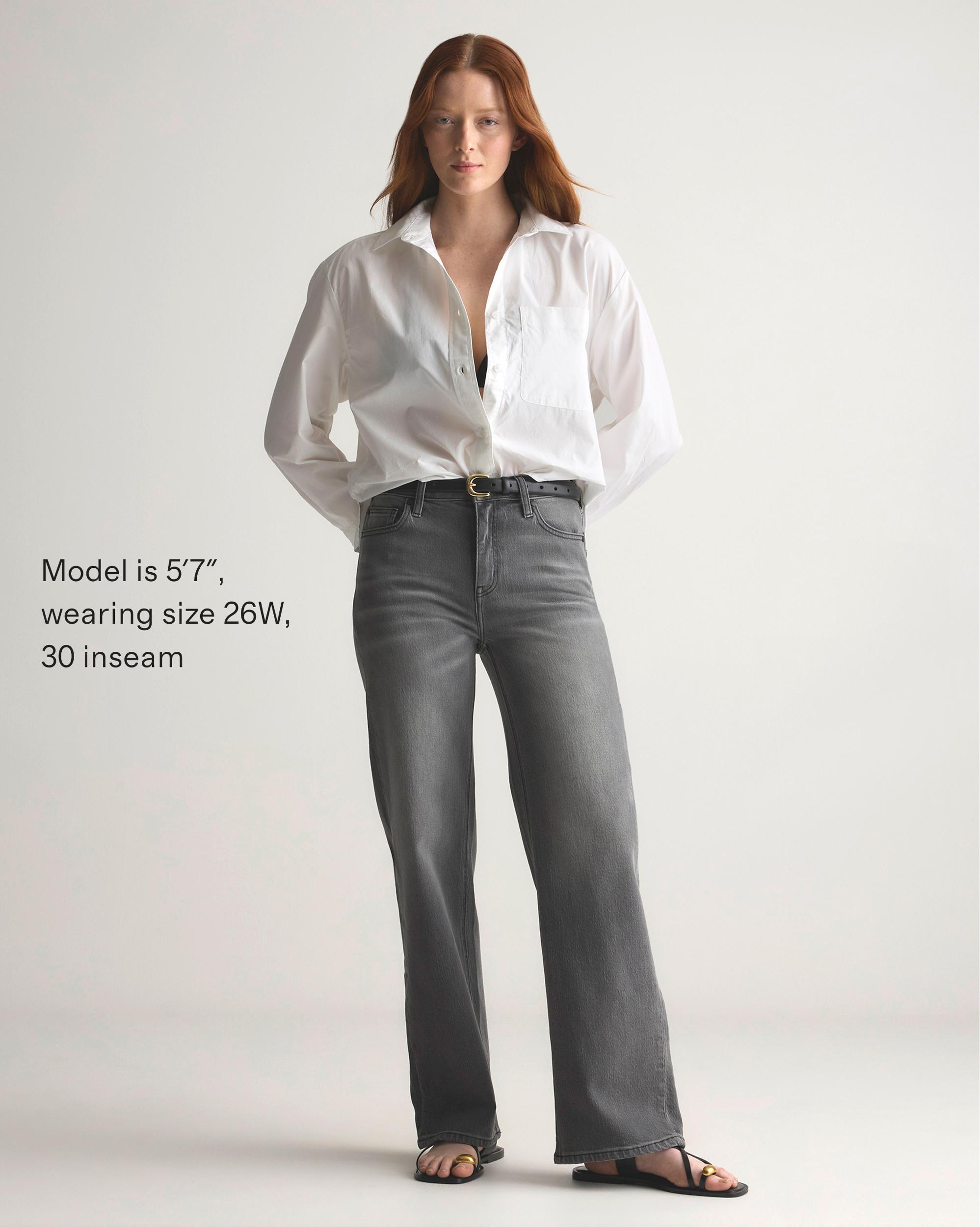 Quince | Women's Bella Stretch Relaxed Straight Jeans Organic Cotton Product Image