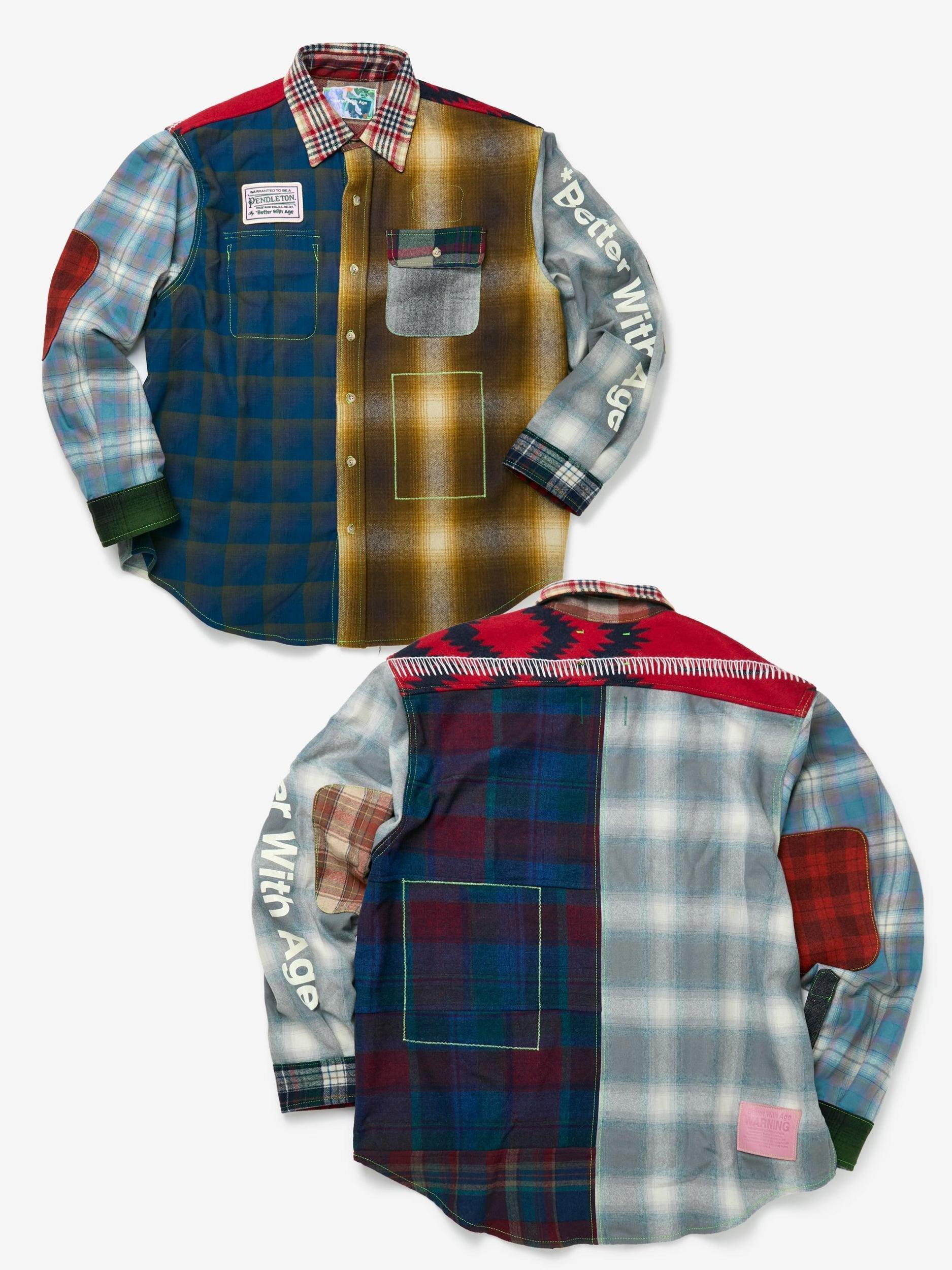 Whitney Reversible Flannel Overshirt (Multi) Product Image