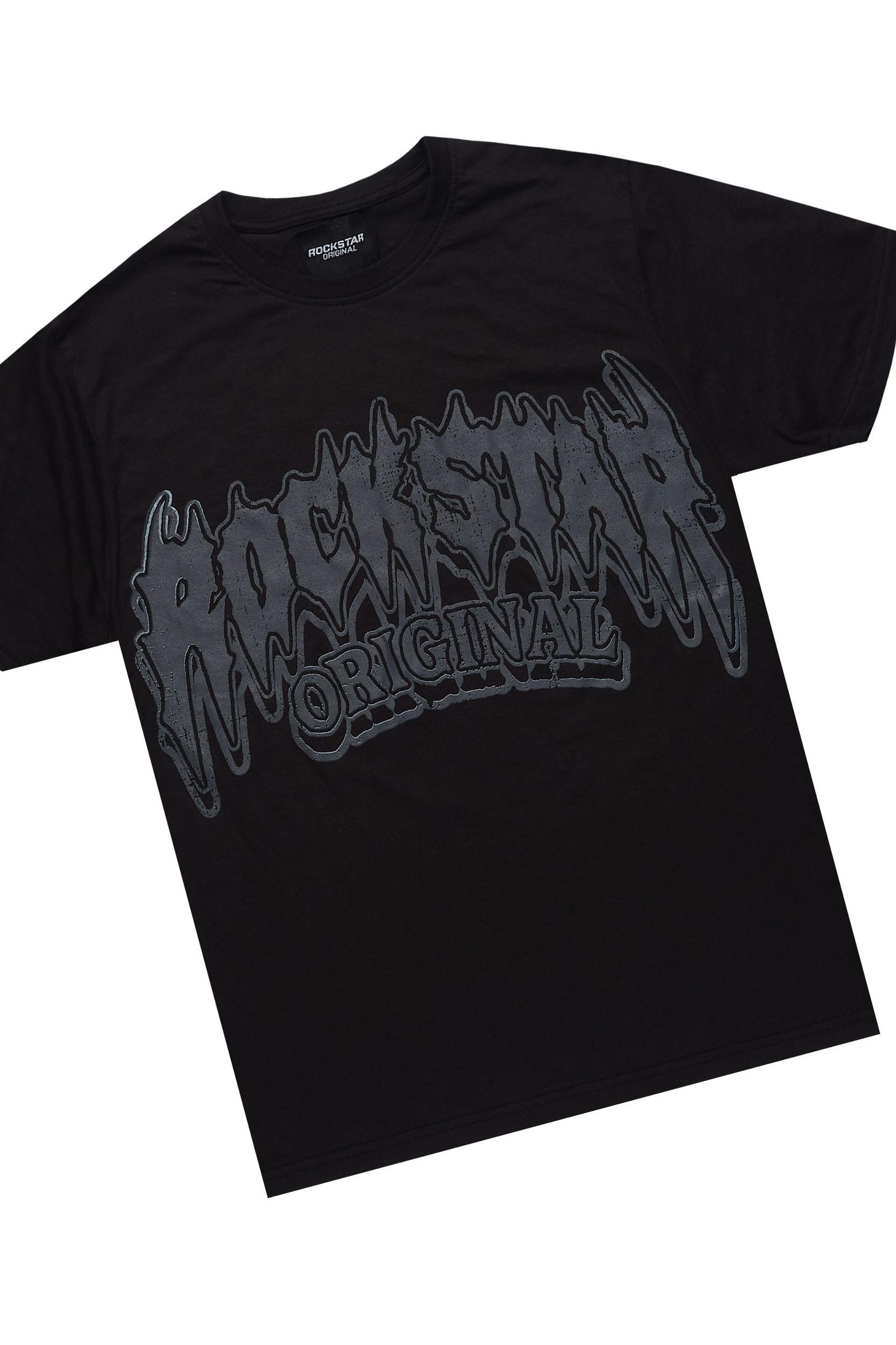 Dray Black/Black T-Shirt/Short Set Male Product Image