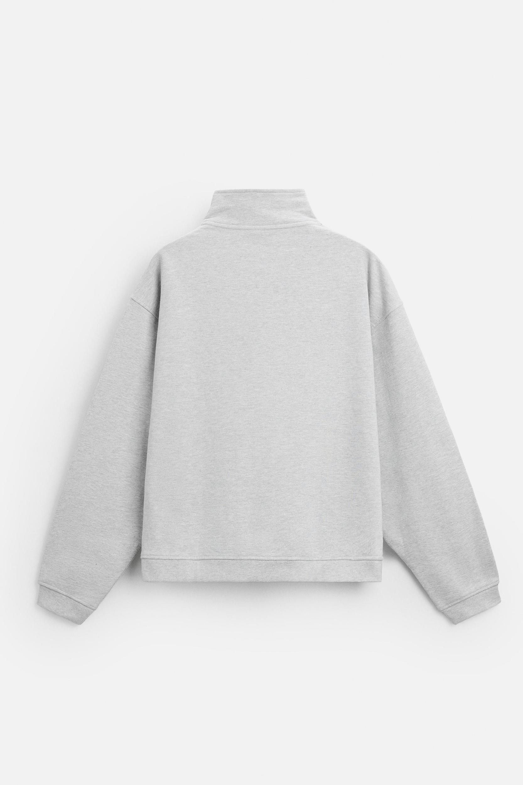 ZIP COLLAR SWEATSHIRT X ALL CAPS STUDIO Product Image