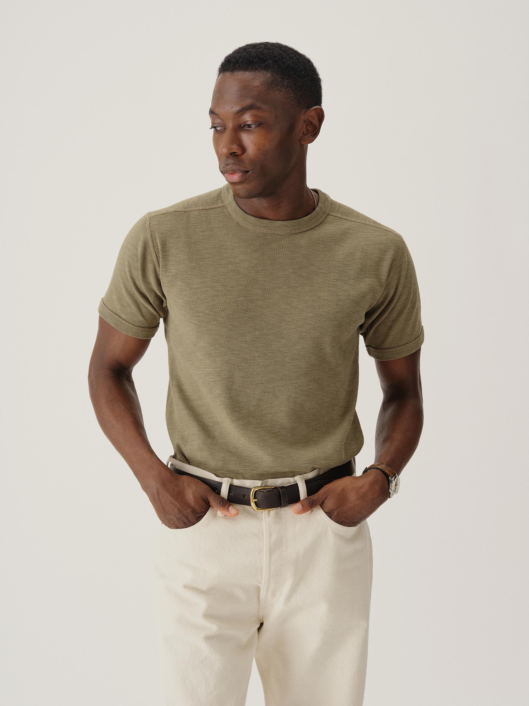 Dusky Sage Sidewinder Rib Ringer Tee Product Image