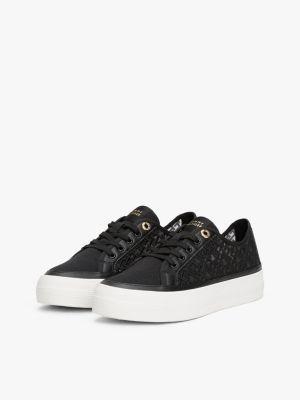 Embroidered TH Monogram Mesh Sneaker Product Image