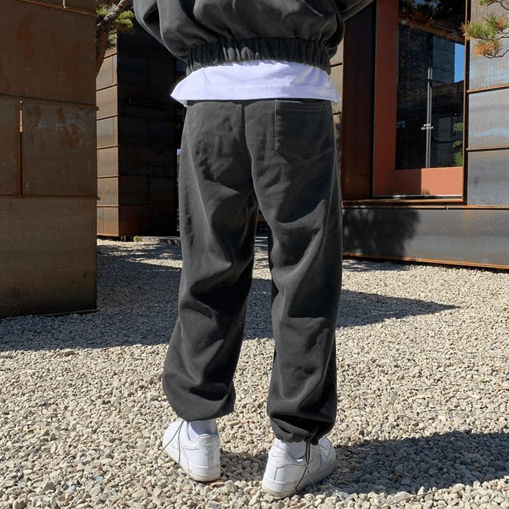 RT No. 6399 CHARCOAL GRAY ZIP-UP HOODIE & SWEATPANTS Product Image