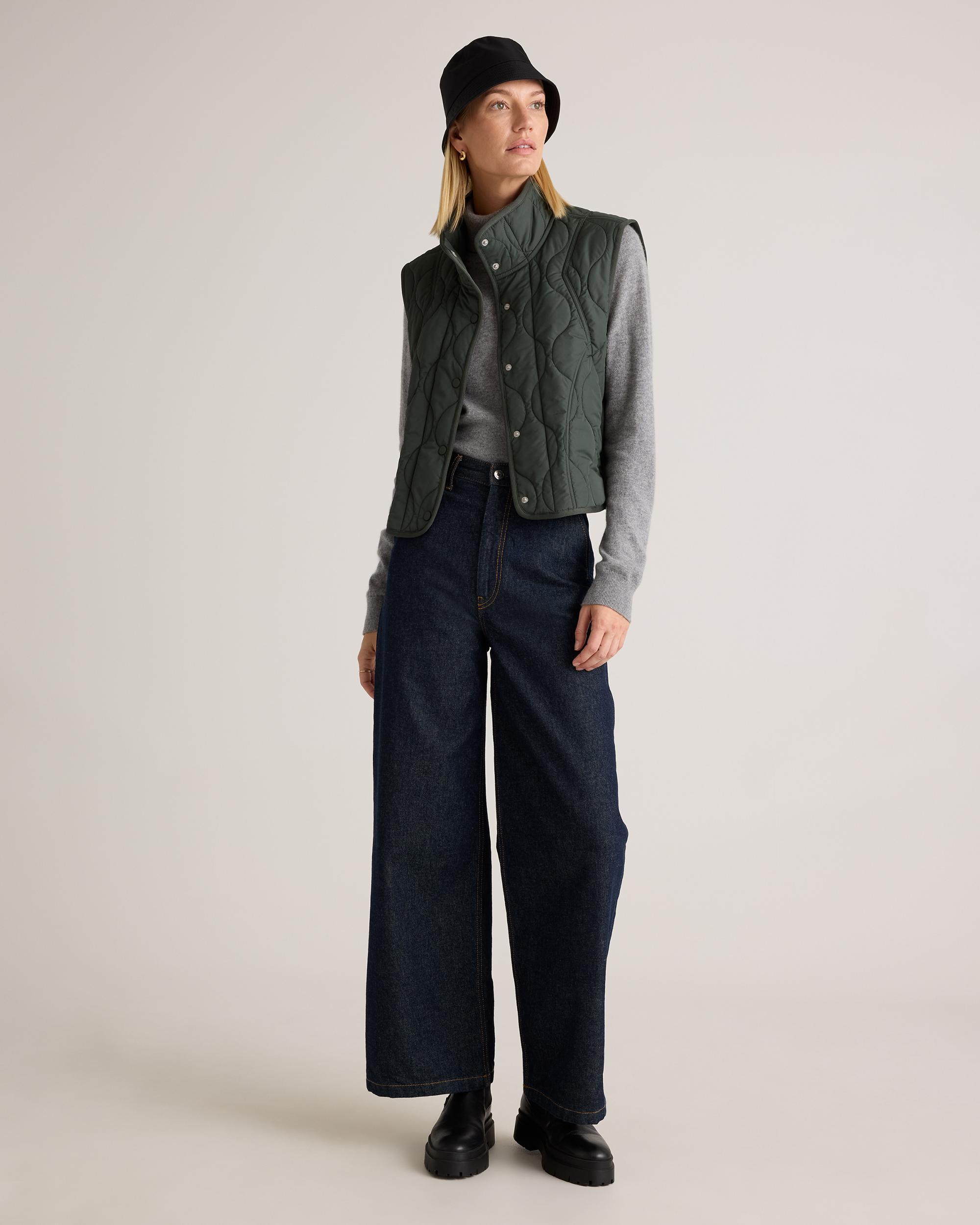 Quince | Women's Featherless Quilted Puffer Vest Recycled Polyester Product Image