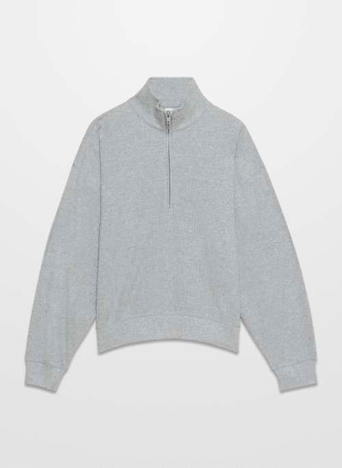 waffle 1/4 zip sweater Product Image