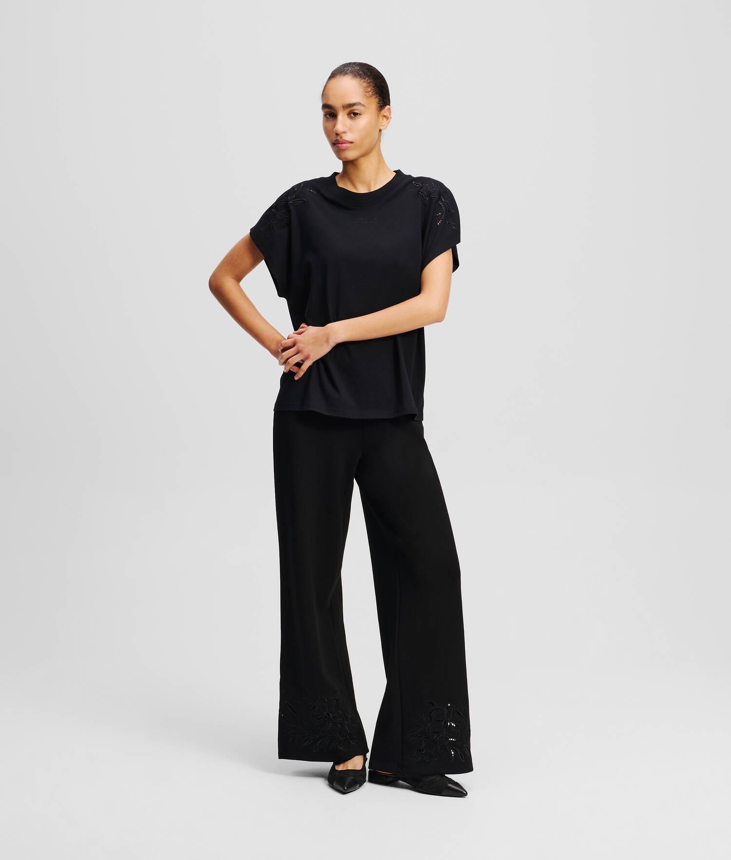 ORCHID EMBROIDERY SWEATPANTS Product Image