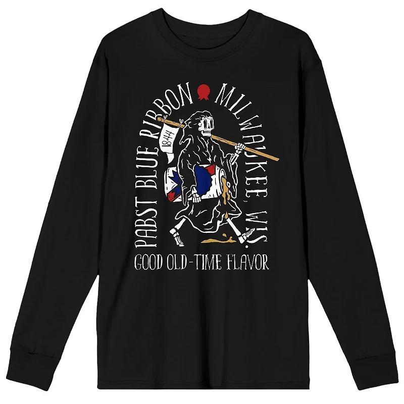 Men's Pabst Blue Ribbon Good Old Tee, Size: Large, Black Product Image