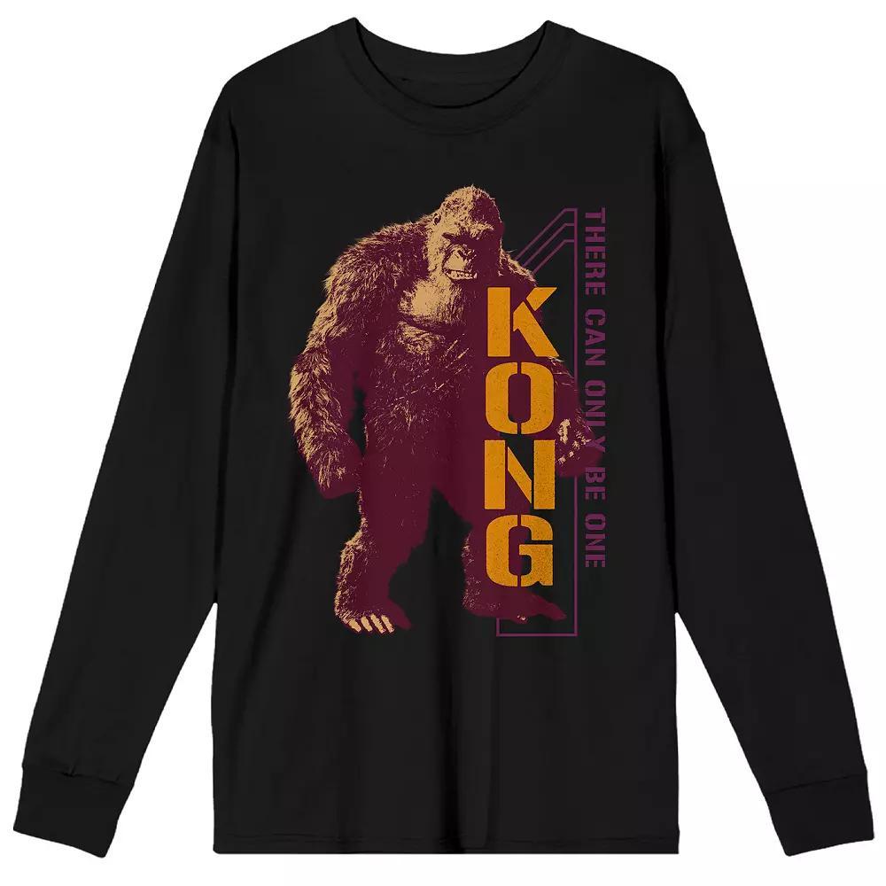 Men's Godzilla Vs. Kong The New Empire Long Sleeve Tee, Size: Large, Black Product Image