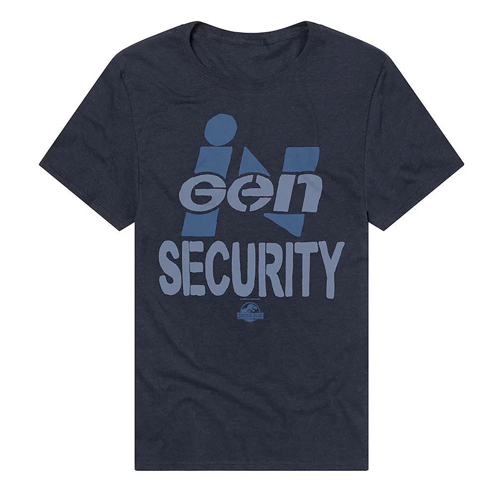 Men's Jurassic Park Gen Security T-Shirt, Size: Small, Blue Product Image