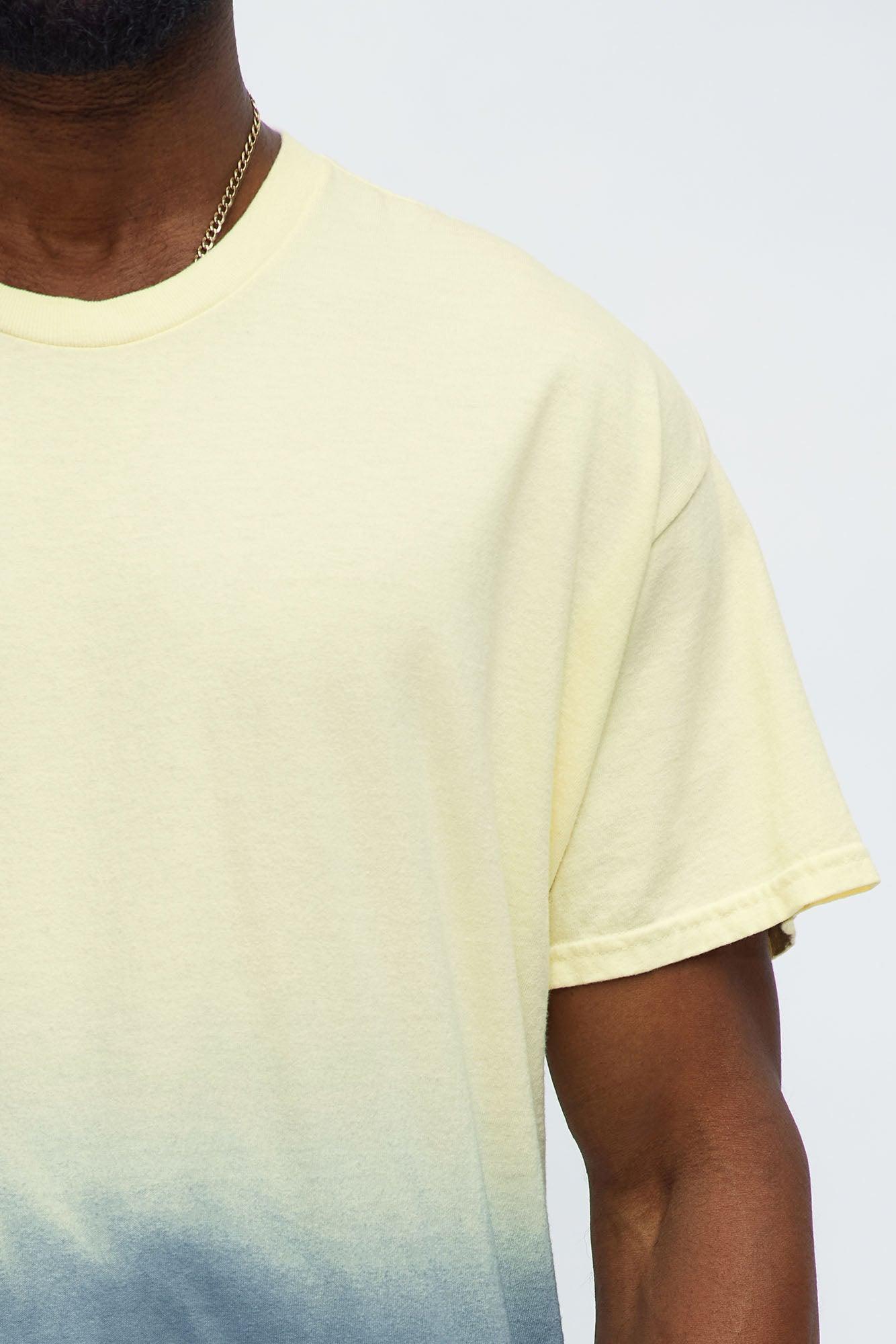 Ombre Wash Tee - Yellow/combo Male Product Image