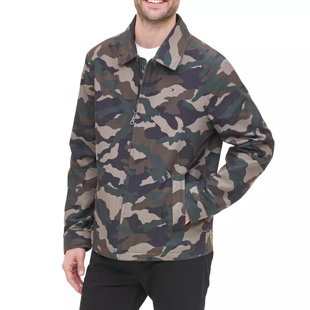 Men's Tommy Hilfiger Micro-Twill Golf Jacket, Size: Medium, Camouflage Product Image