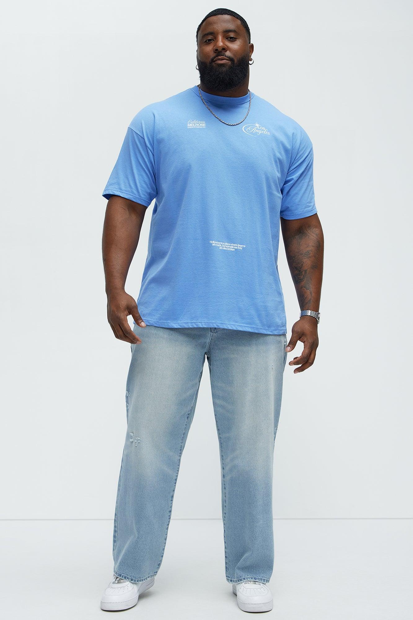 LA Rodeo Drive Short Sleeve Tee - Blue Product Image
