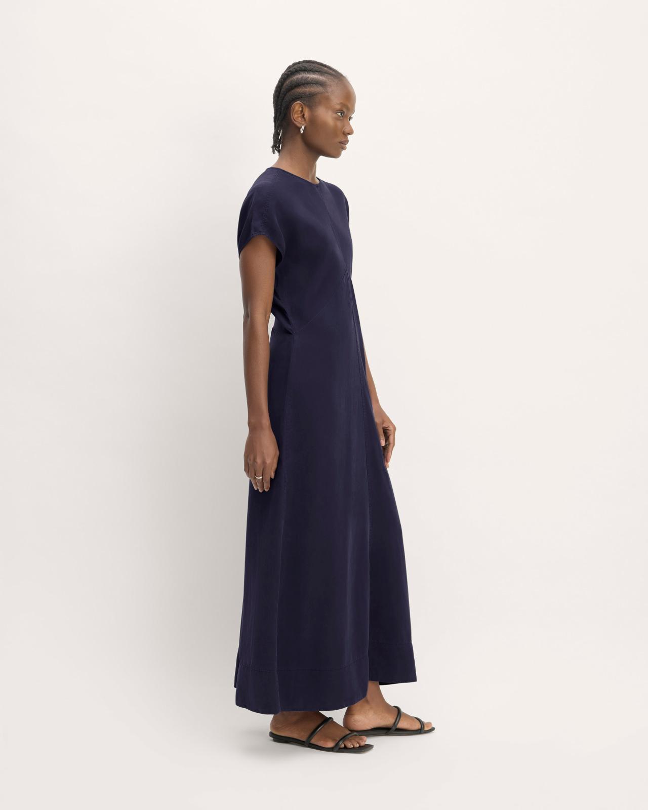 The TENCEL™ Short-Sleeve Midi Dress Product Image