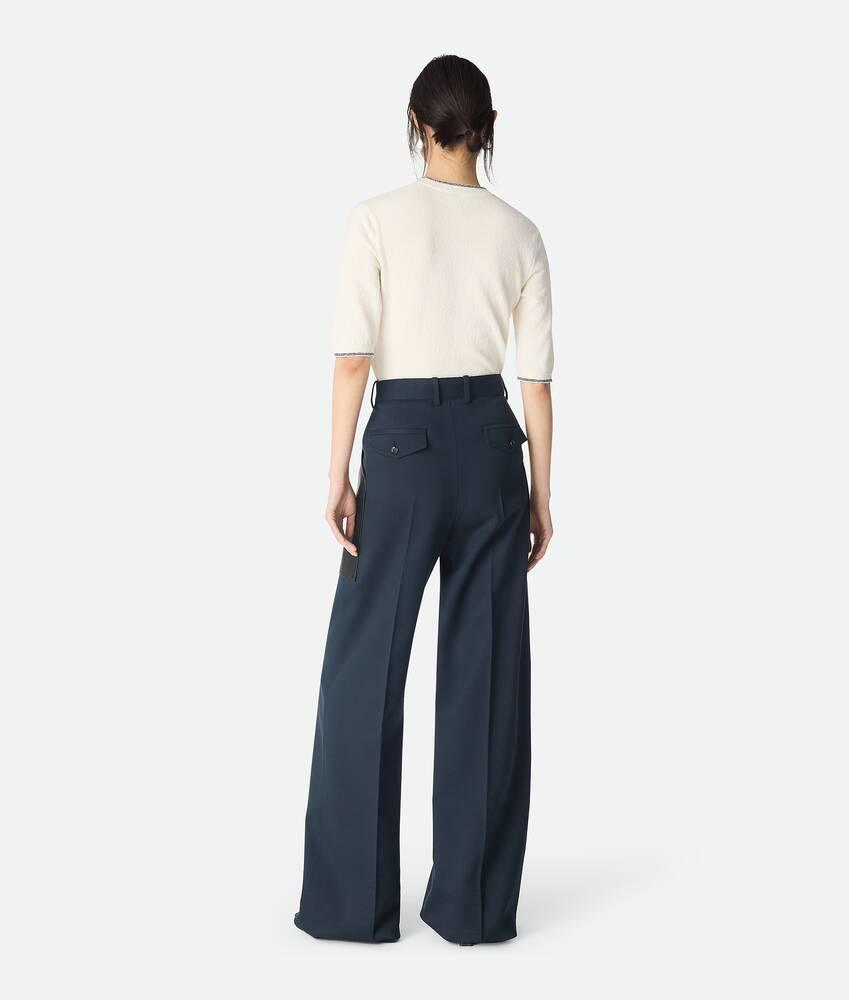 Women's Wool And Cotton Pants in Midnight blue Product Image
