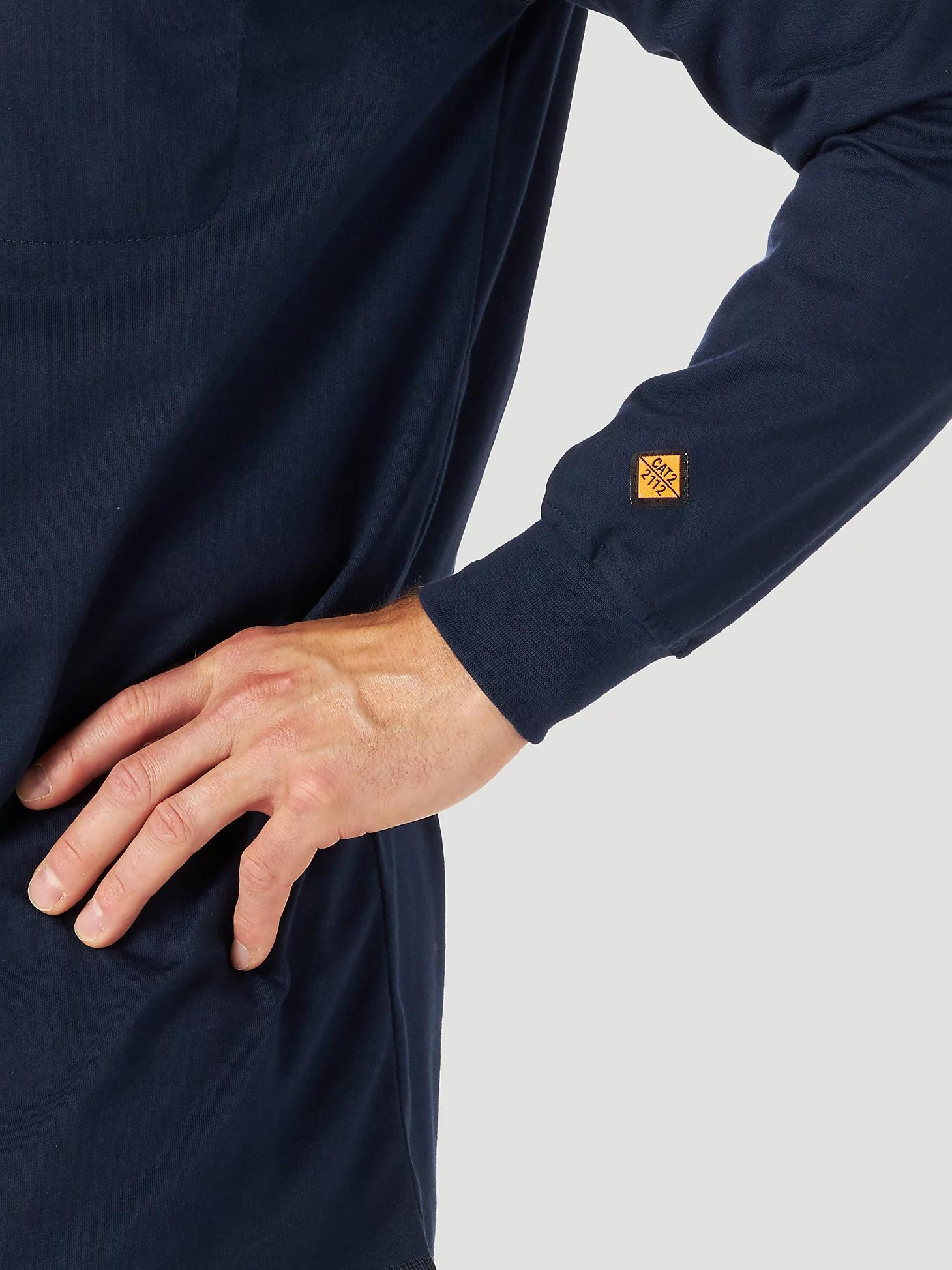 Wrangler® FR Flame-Resistant Long Sleeve Lightweight Henley | Men's SHIRTS | Wrangler® Product Image
