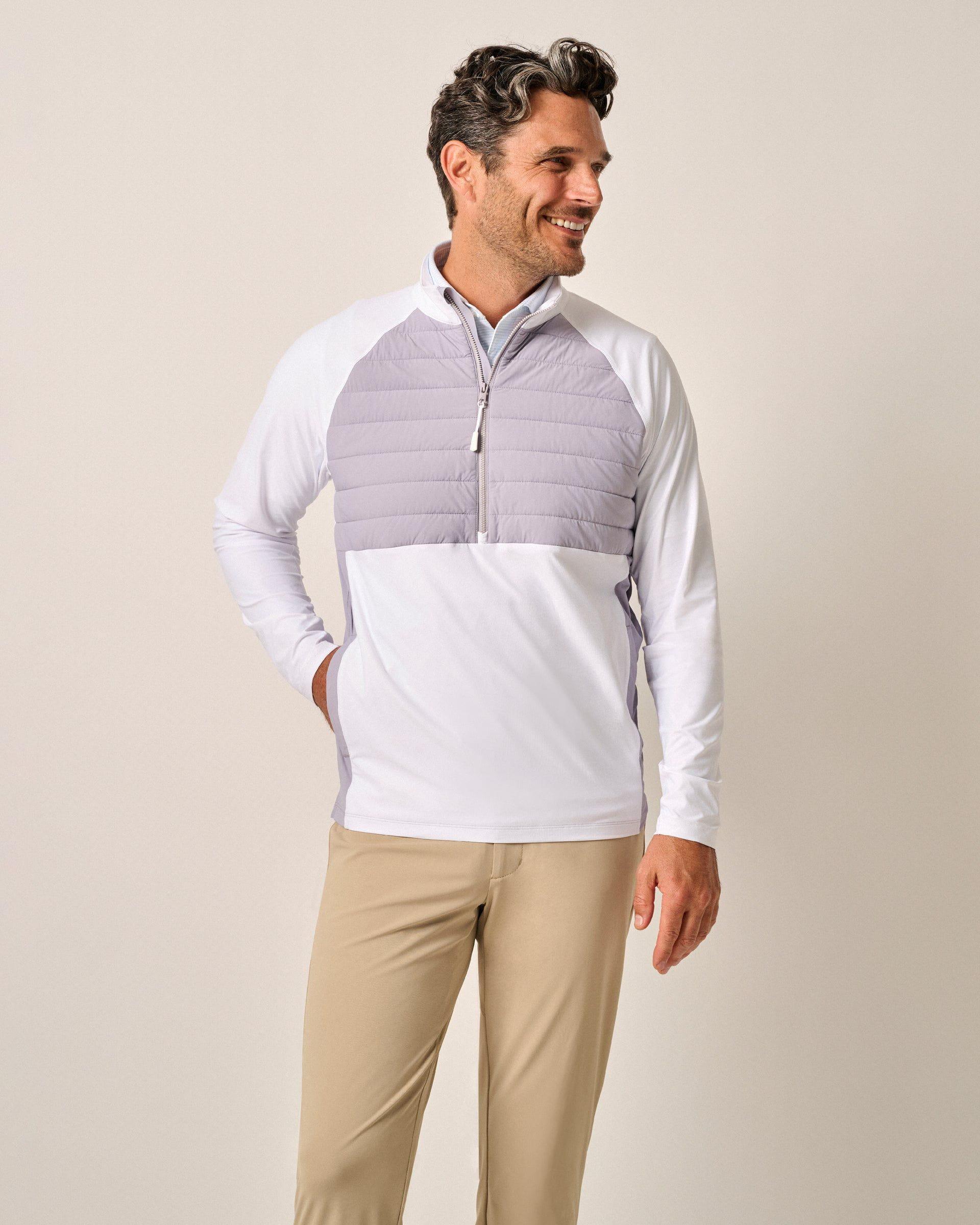 johnnie-O Salter Mixed Media 1/4 Zip Pullover Product Image