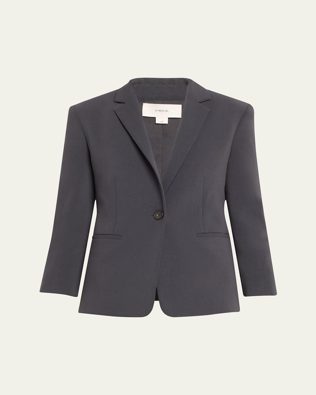 Shrunken Bracelet-Sleeve Blazer Product Image