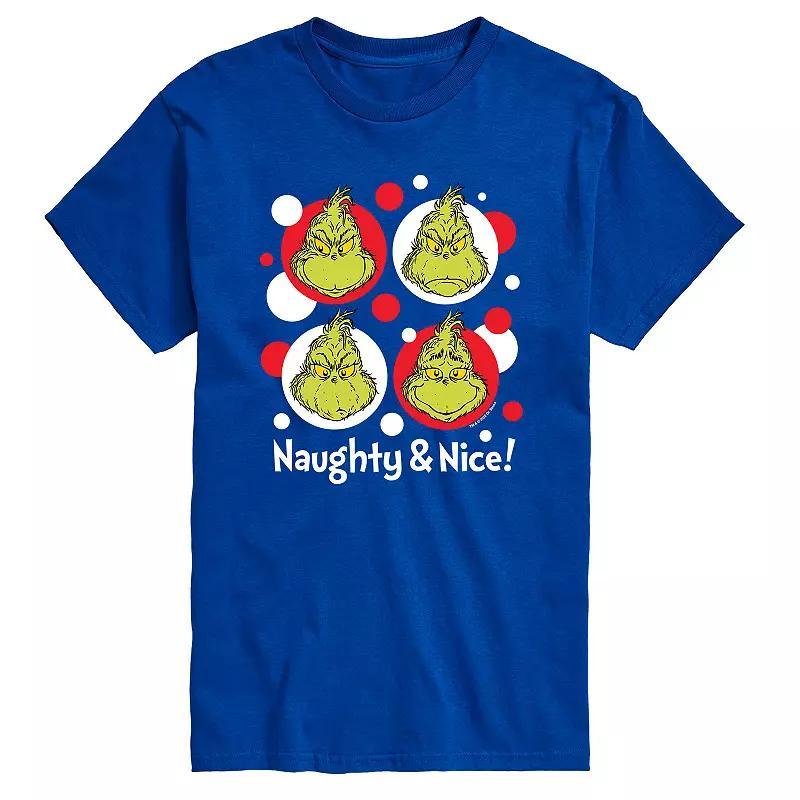 Mens Dr. Seuss Grinch Naughty & Nice Tee Product Image