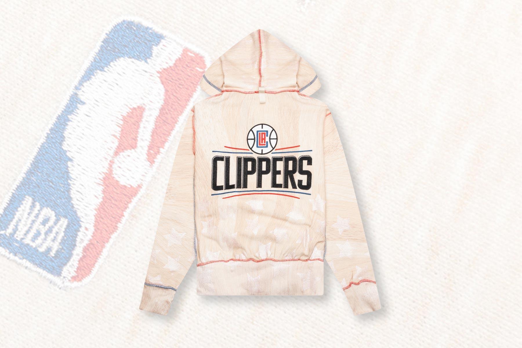 Advisory Board Crystals x LA Clippers Hoodie - Wood Grain Male Product Image