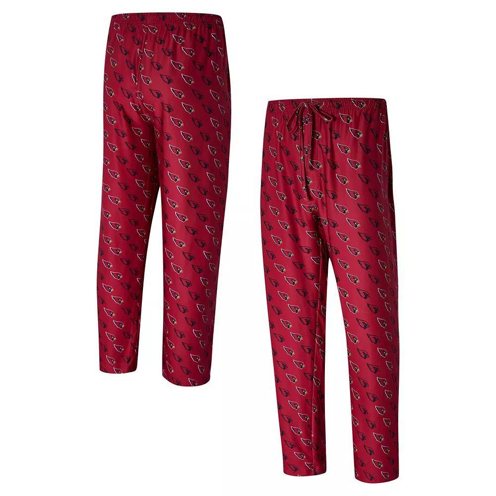 Men's Concepts Sport Cardinal Arizona Cardinals Record All Over Knit Pants, Size: 2XL, Red Product Image