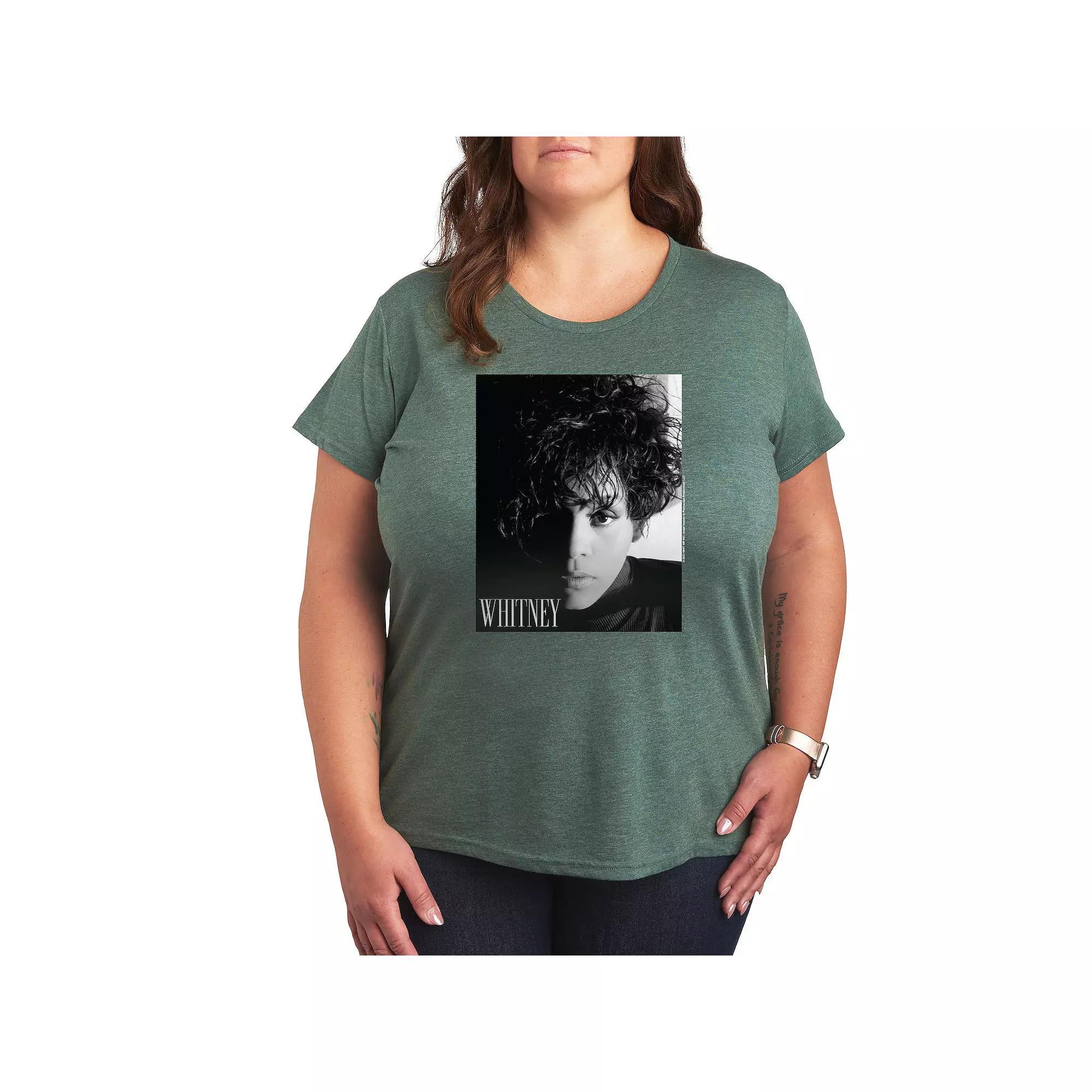 Plus Whitney Houston Box Graphic Tee, Womens Product Image