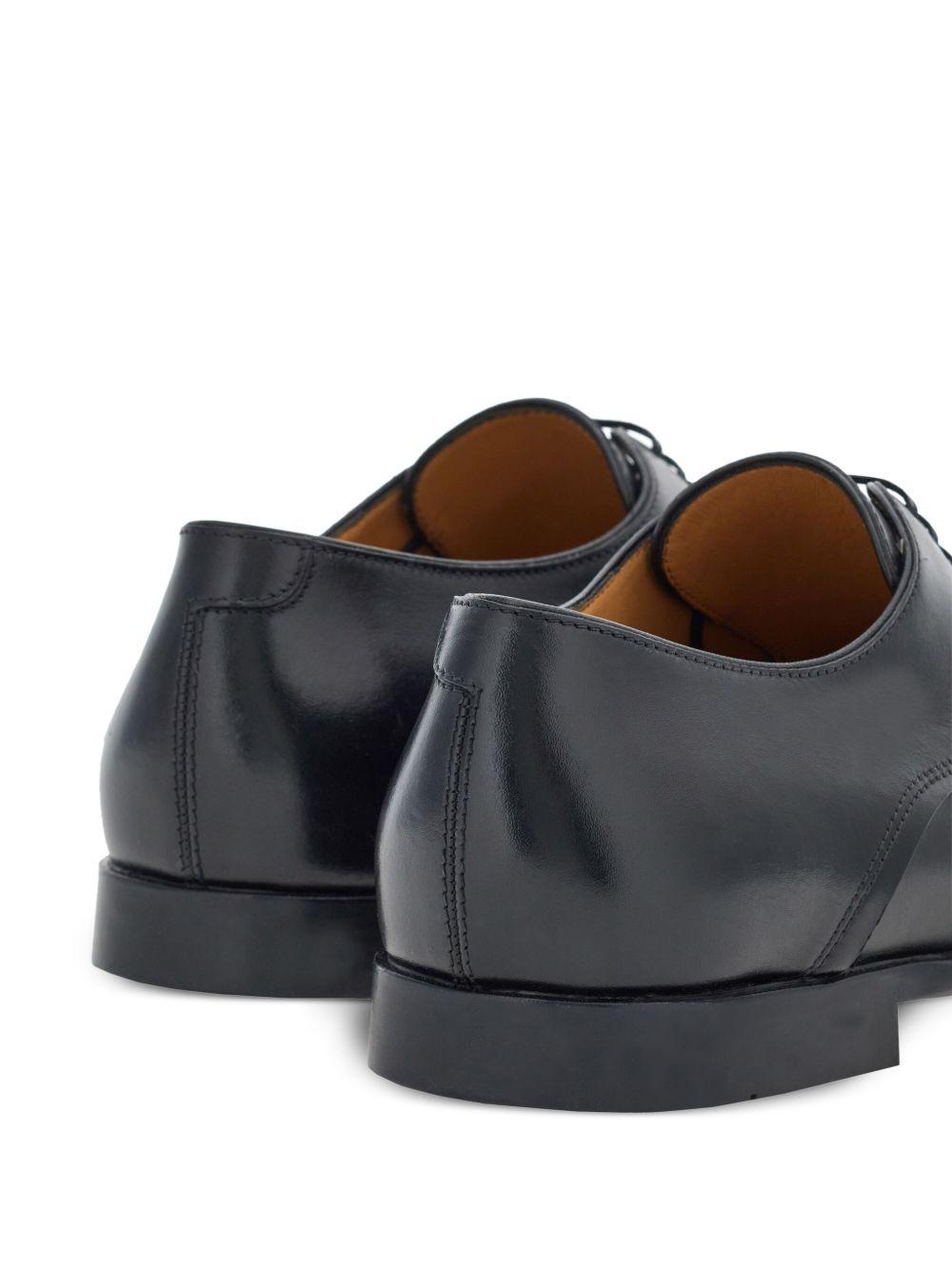 lace-up leather derby shoes Product Image
