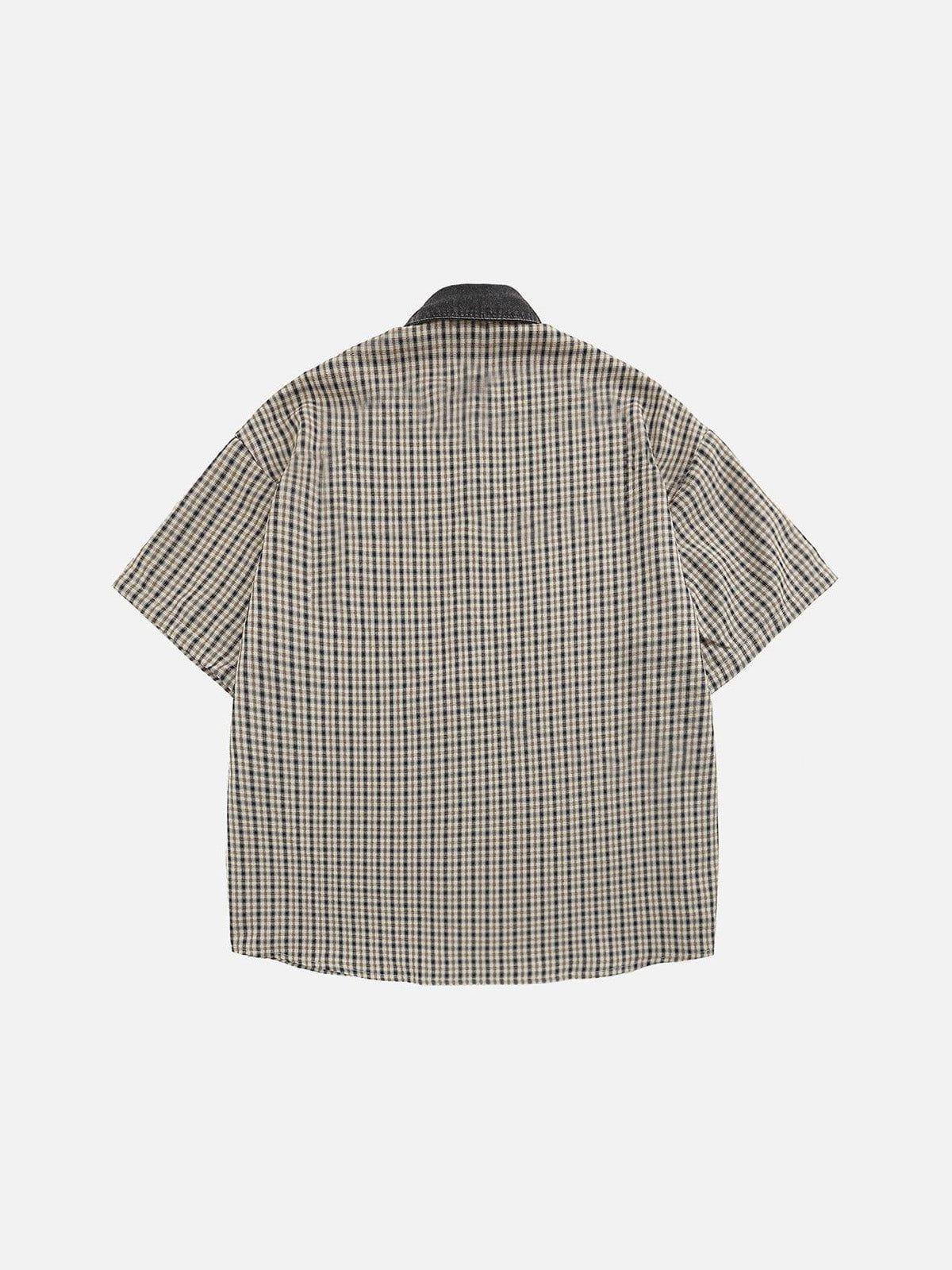 Aelfric Eden Plaid Embroidery Shirt Product Image
