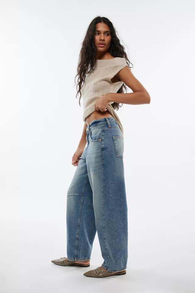 BDG Logan Buckle Baggy Barrel Jean Product Image