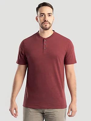 Men's Slub Knit Henley in Mirage Product Image