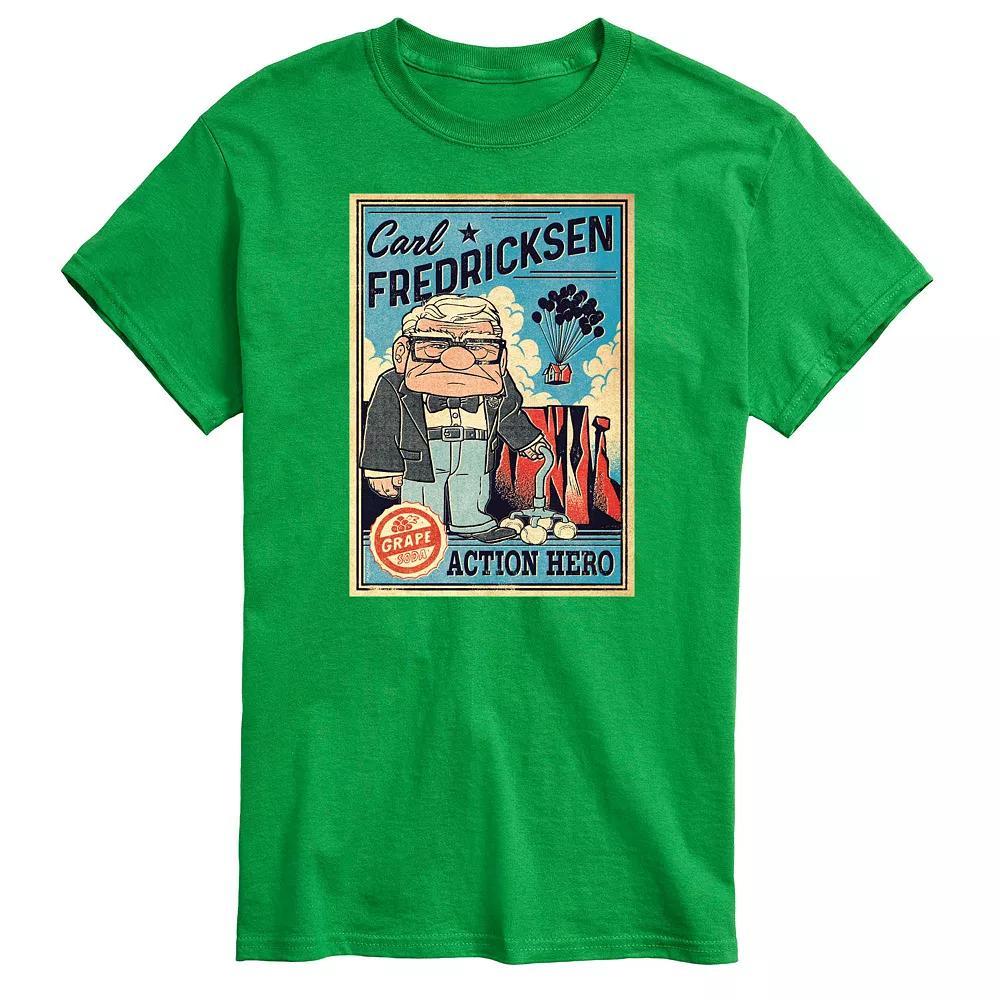 Disney / Pixar's UP Big & Tall Carl Graphic Tee, Men's, Size: Large Tall, Black Product Image