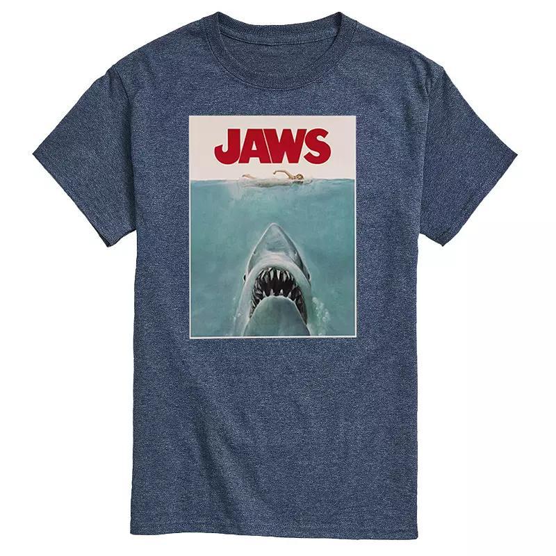 Big & Tall Jaws Terrifying Poster Tee, Mens Product Image