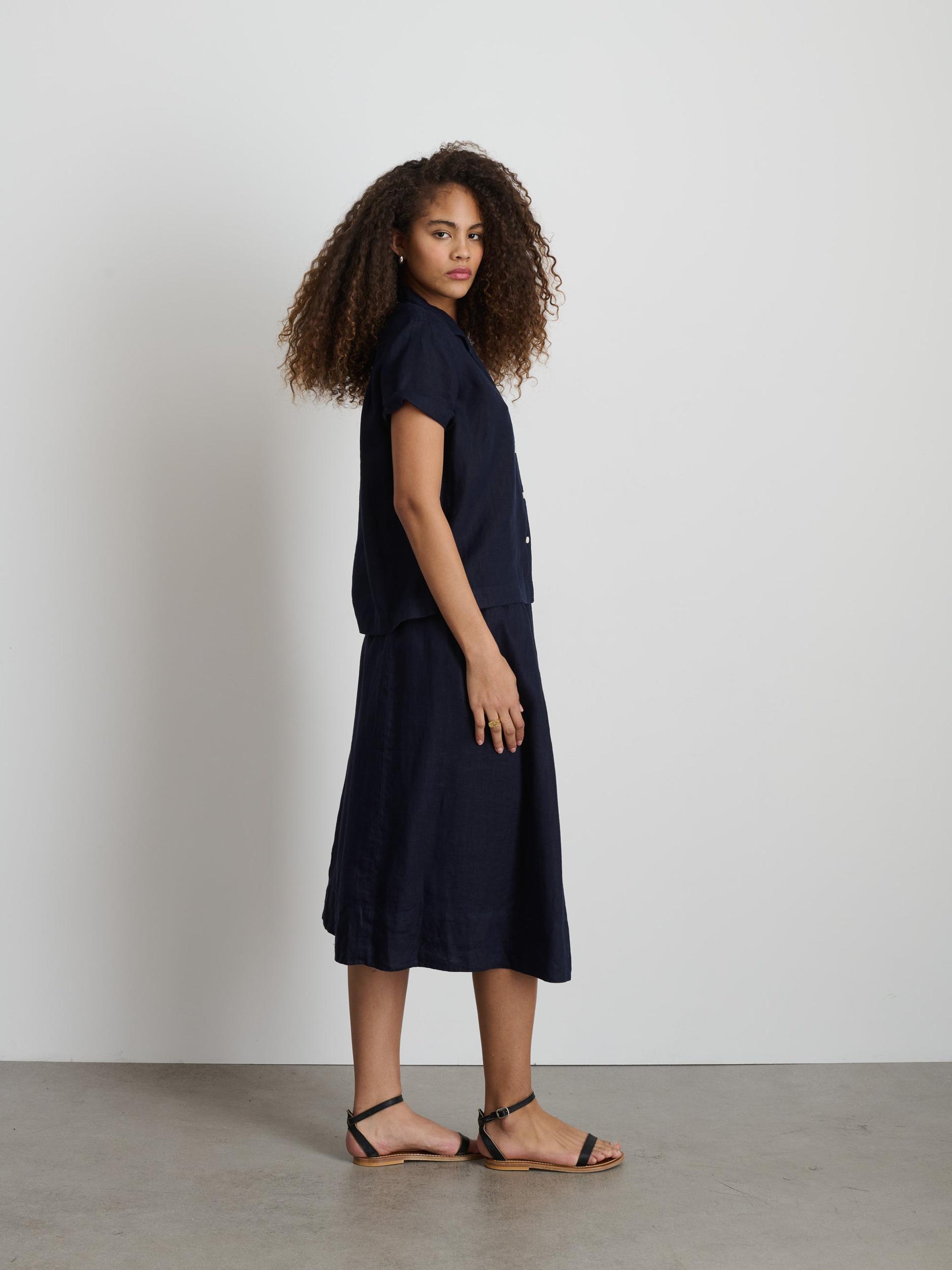 Maddie Skirt in Linen Product Image