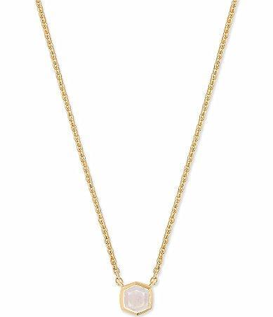 Kendra Scott Davie Pave 14K Gold Short Pendant Necklace Product Image