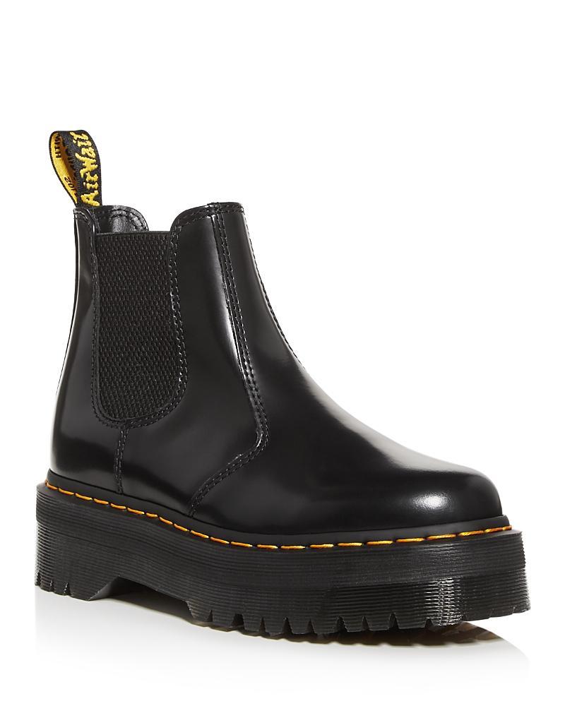 Dr. Martens Womens 2976 Quad Leather Family Matching Platform Chelsea Boots Product Image