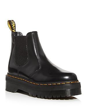 Dr. Martens Womens 2976 Quad Leather Family Matching Platform Chelsea Boots Product Image