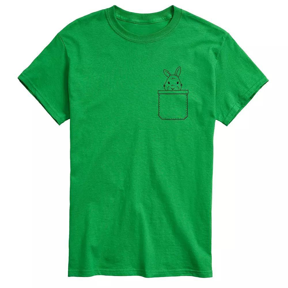 Big & Tall Bunny Pocket Tee, Men's, Size: XXL Tall, Green Product Image