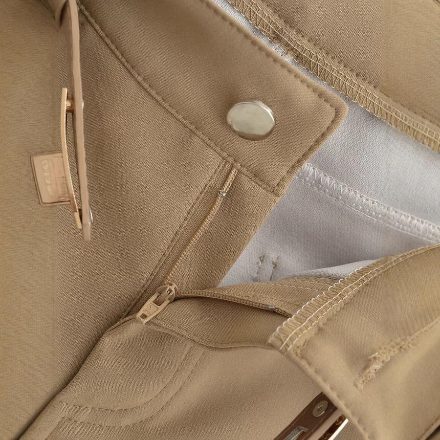 Set: High Waist Plain Shorts + Faux Leather Belt Product Image
