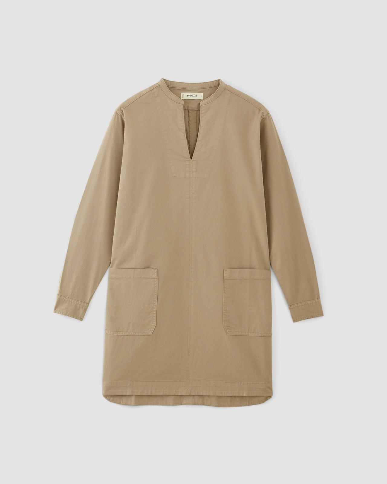 The Long-Sleeve Utility Mini Dress Product Image