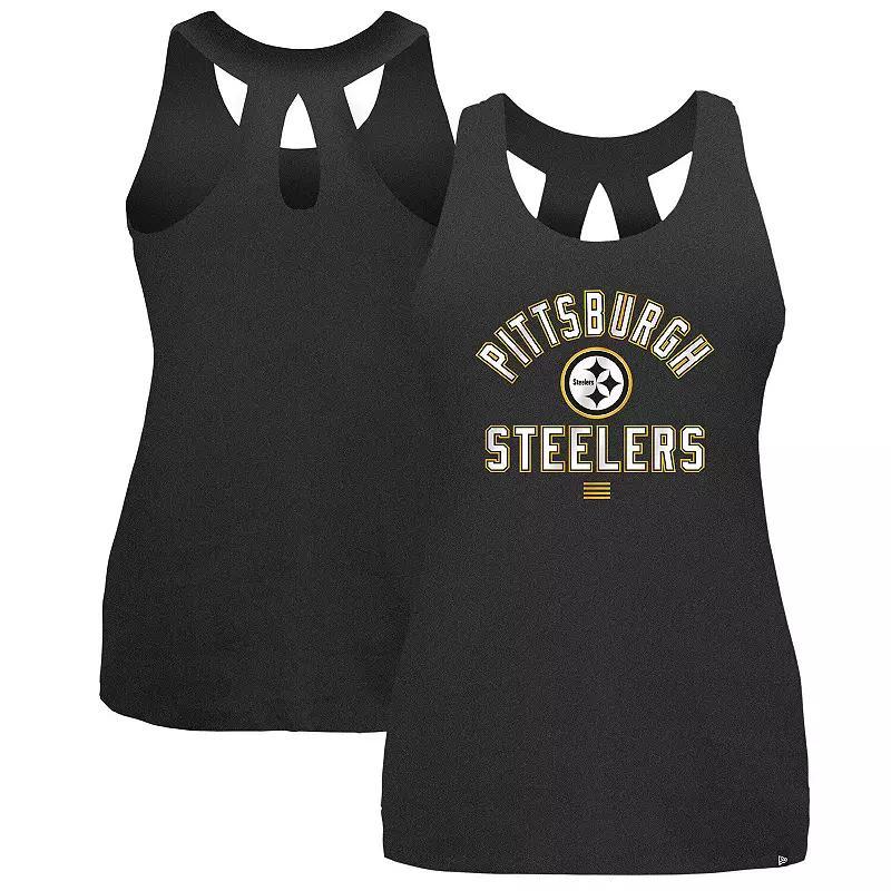 New Era Womens Black Pittsburgh Steelers 2024 Nfl Training Camp Tank Top Product Image