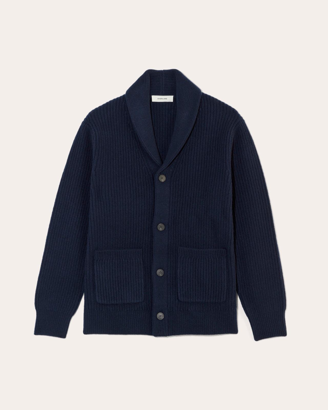 The Felted Merino Shawl Collar Cardigan Product Image