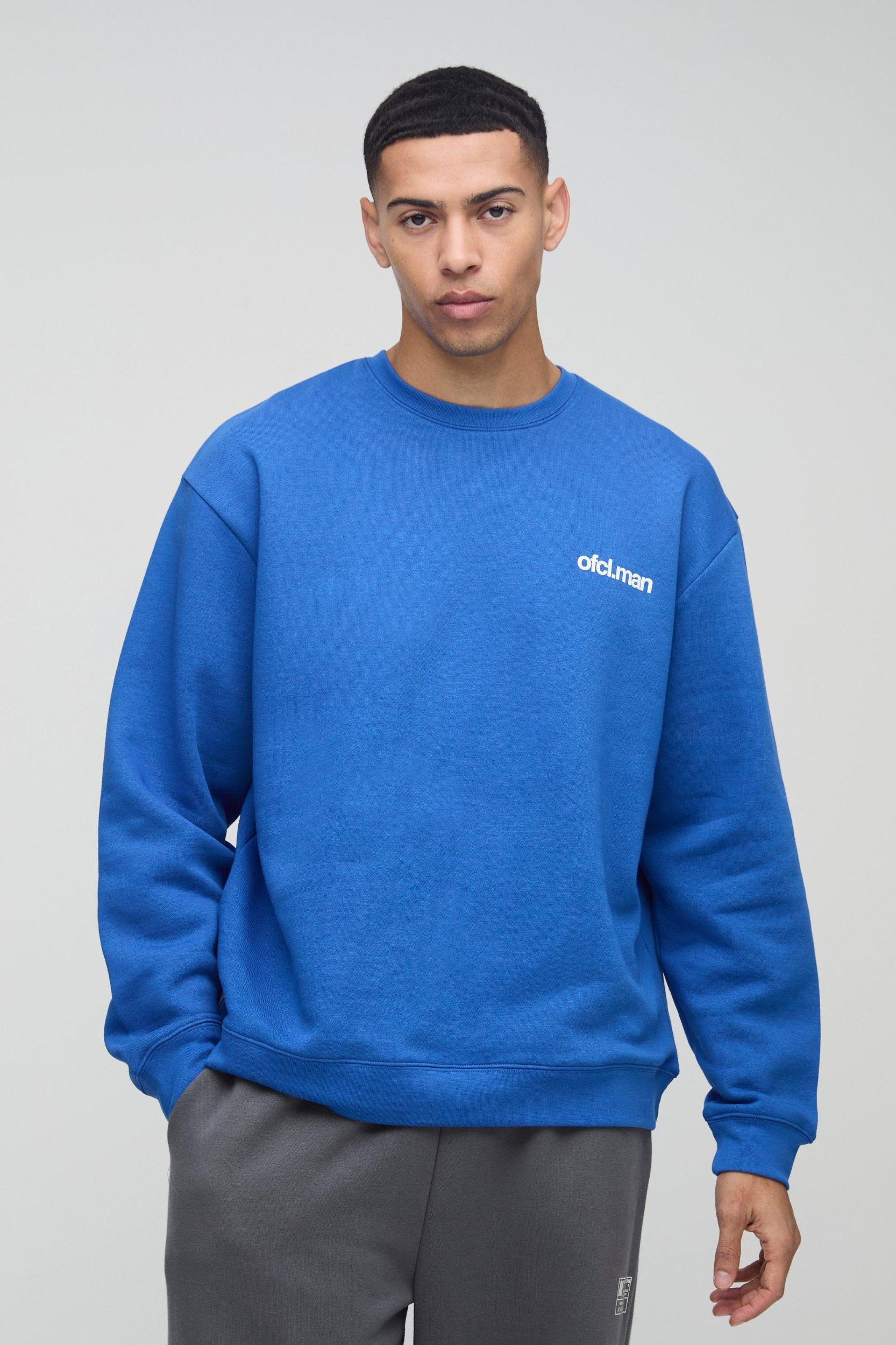 Oversized Ofcl Man Basic Sweater | boohooMAN USA Product Image