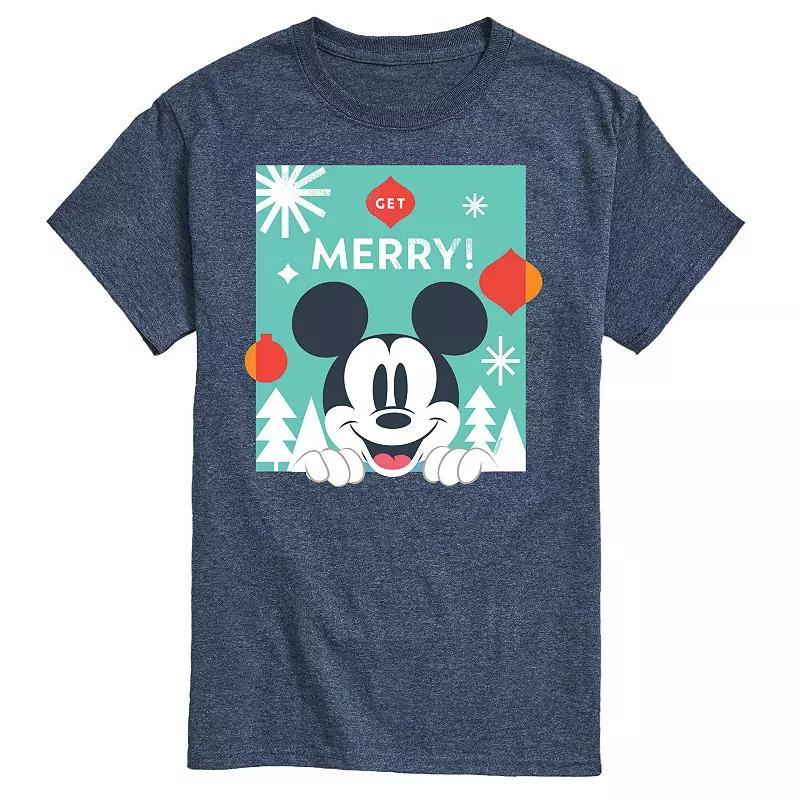 Disney's Big & Tall Get Merry Graphic Tee, Men's, Size: XXL Tall, Black Product Image