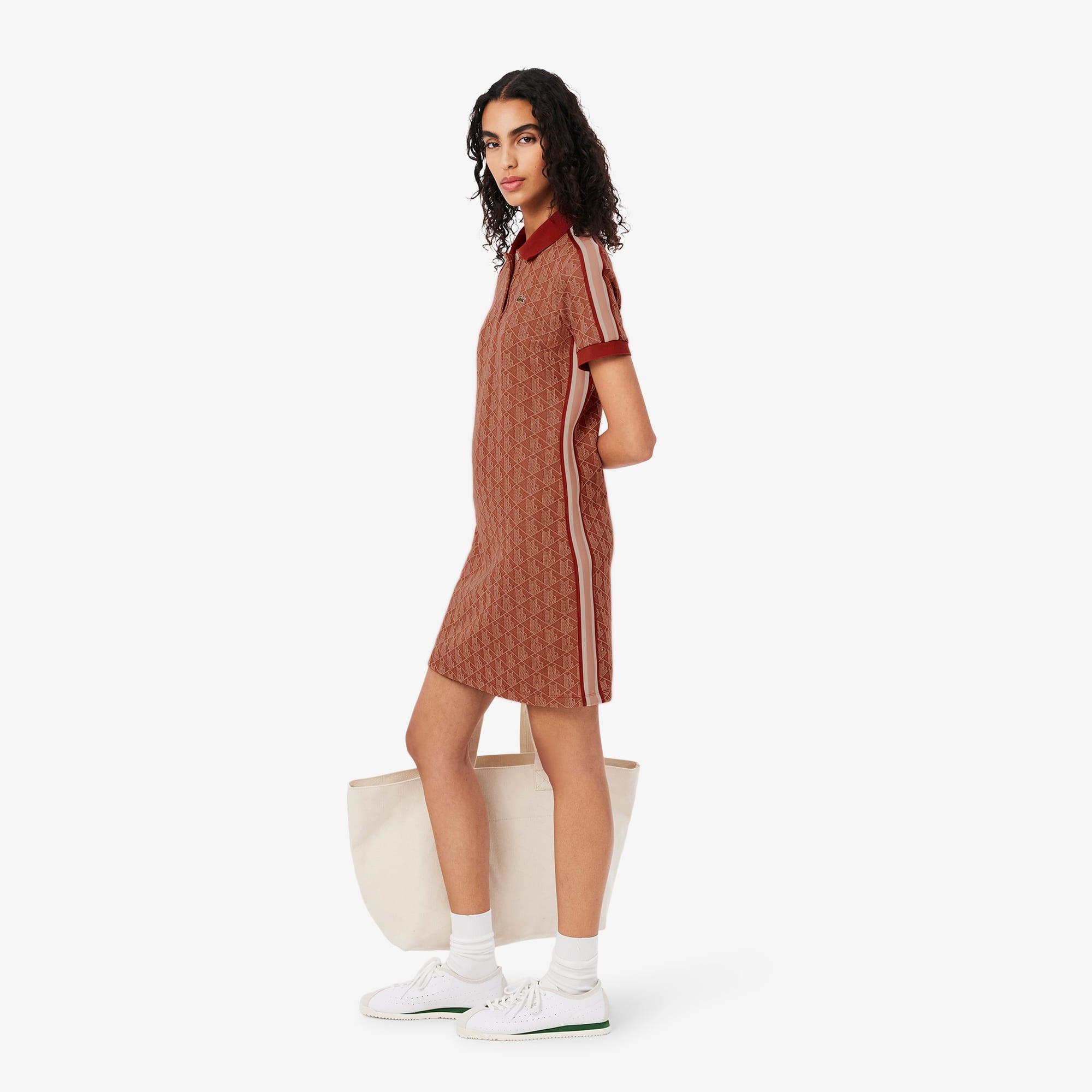 Slim Fit Monogram Jacquard Polo Dress Product Image