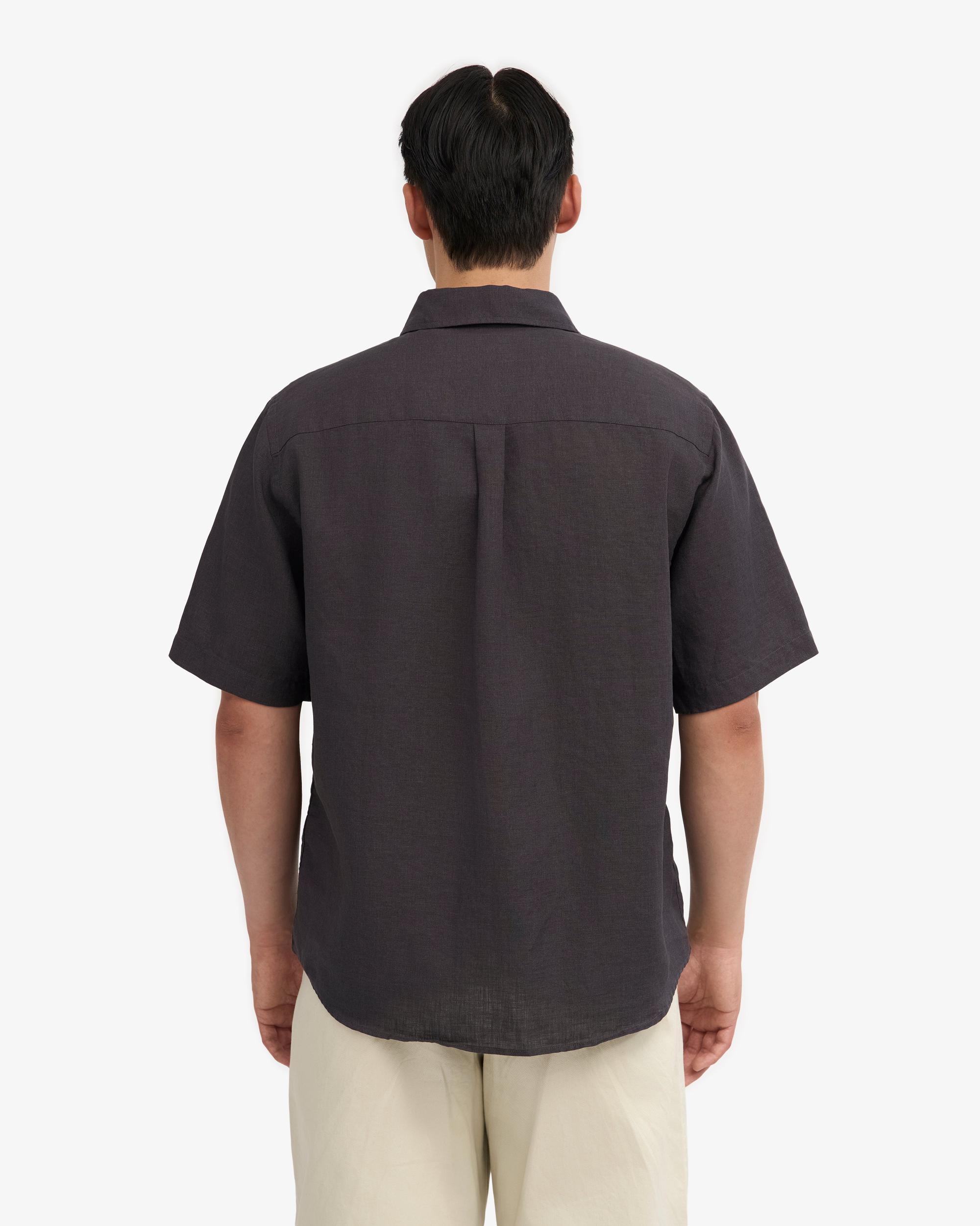 Linen SS Shirt - Lava Grey Product Image