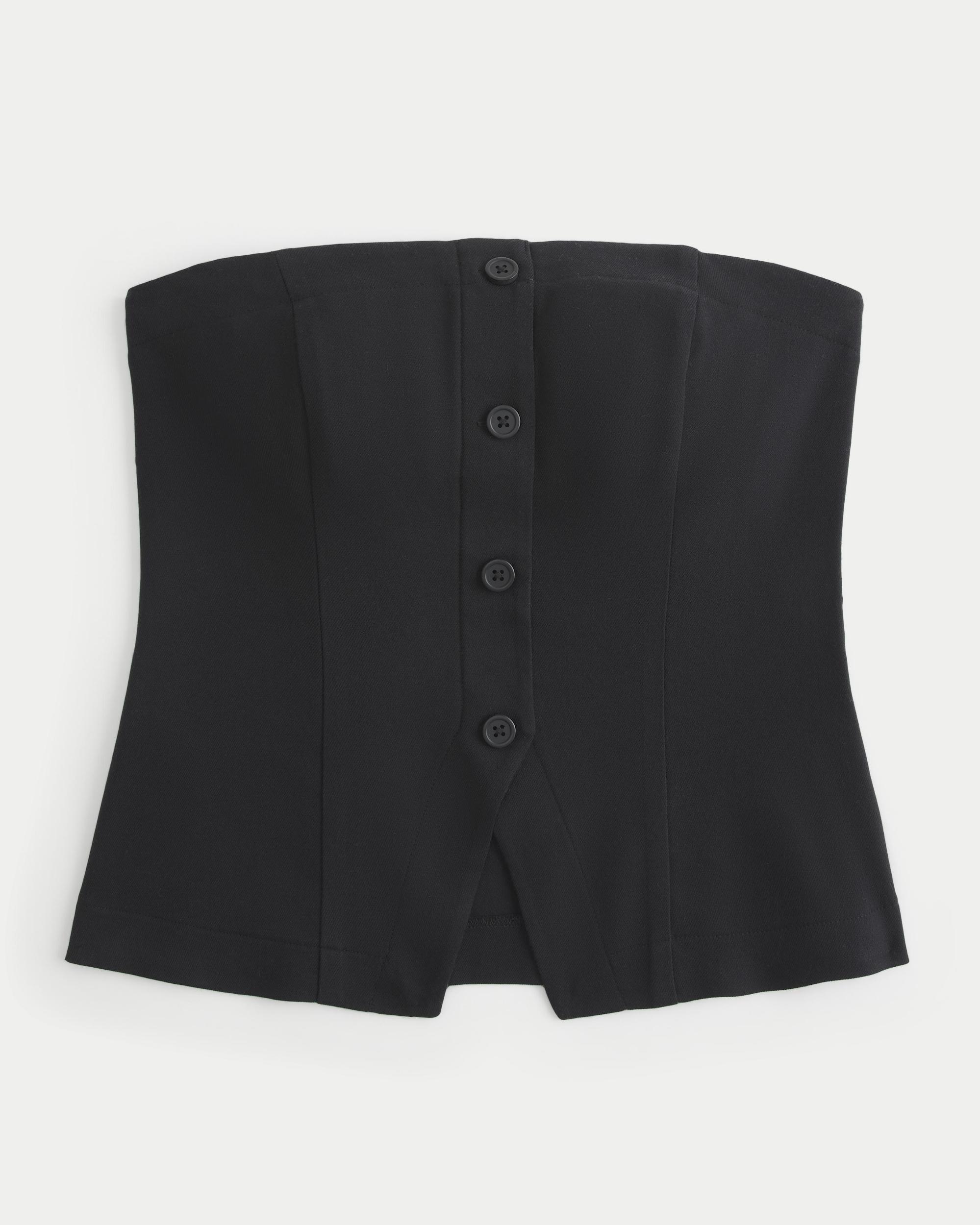 Button-Through Tube Top Product Image