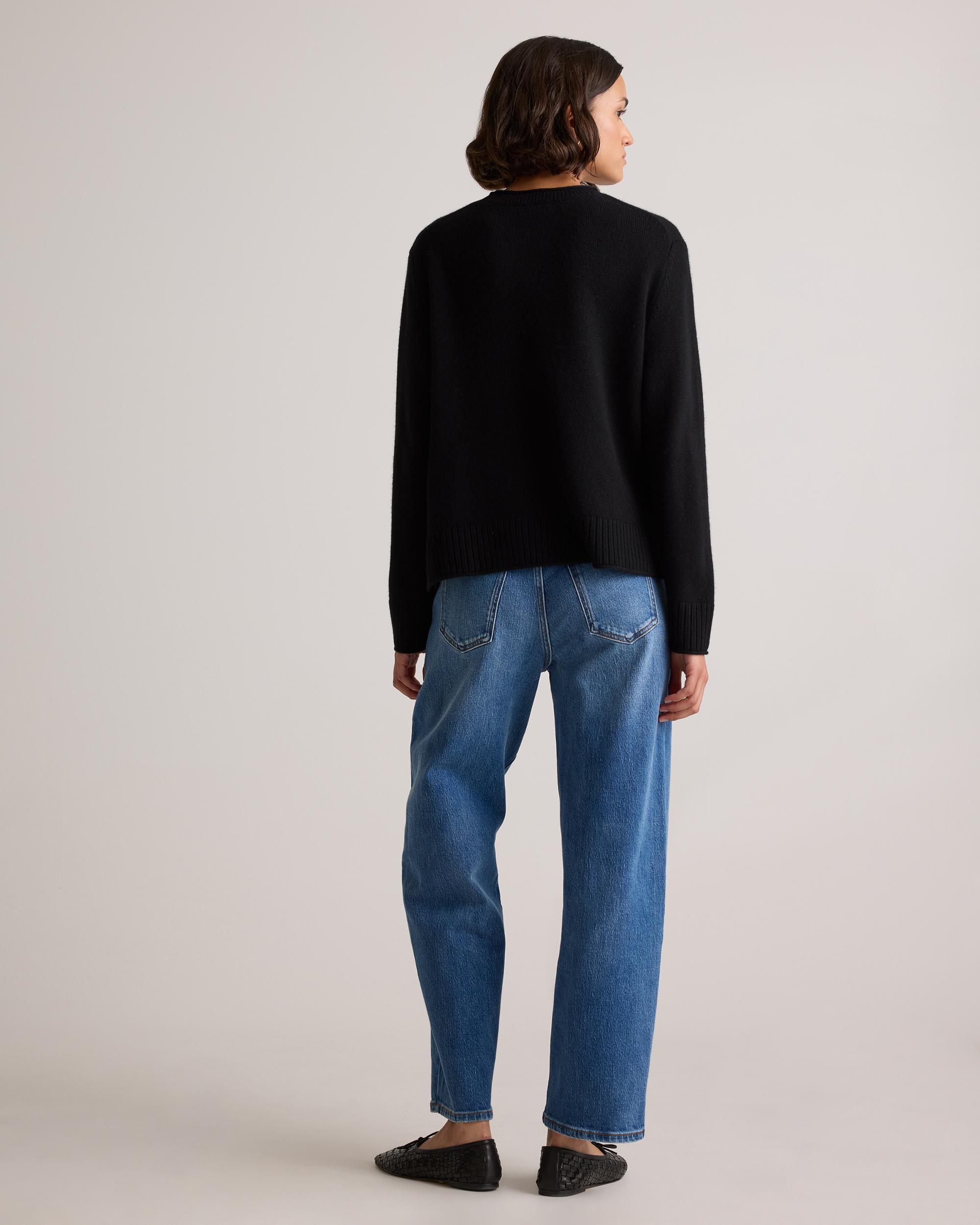 Quince | Women's Mongolian Cashmere Boxy Crewneck Sweater Size XL Product Image