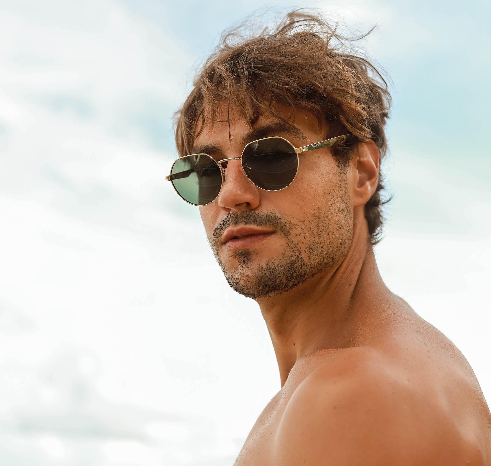 Biscayners Fernwood Gold Men's Sunglasses Male Product Image